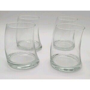 4 Libbey Curve Lowball Whiskey Rocks Glasses